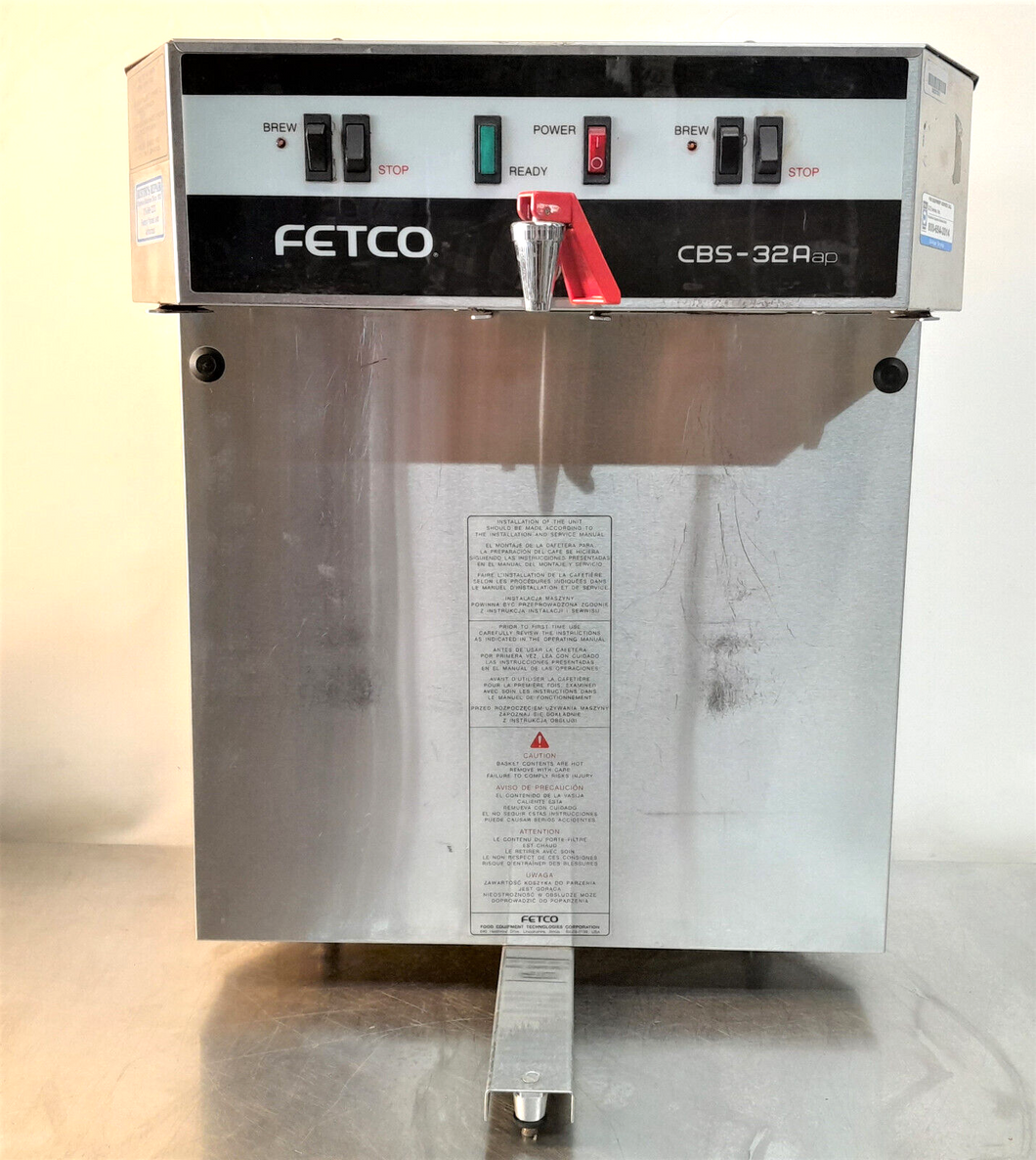 Fetco CBS-32Aap Dual Commercial Coffee Brewer, Stainless Steel