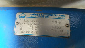 Stober K403AG1070D80K4 with Siemens 1LA7080-4AS99-ZS00 Motor