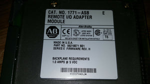 Allen Bradley 1771-ASB Adapter Module Series E Rev H