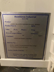 Lonza Pulsar Control Panel W/ IDEC Touch Screen Pulsar Chlorination System