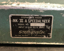 Load image into Gallery viewer, Vintage Stephenson Radar MK VI A Speedalyzer w/ Case