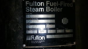 FULTON Fuel Fired Steam Boiler - Model ICS15