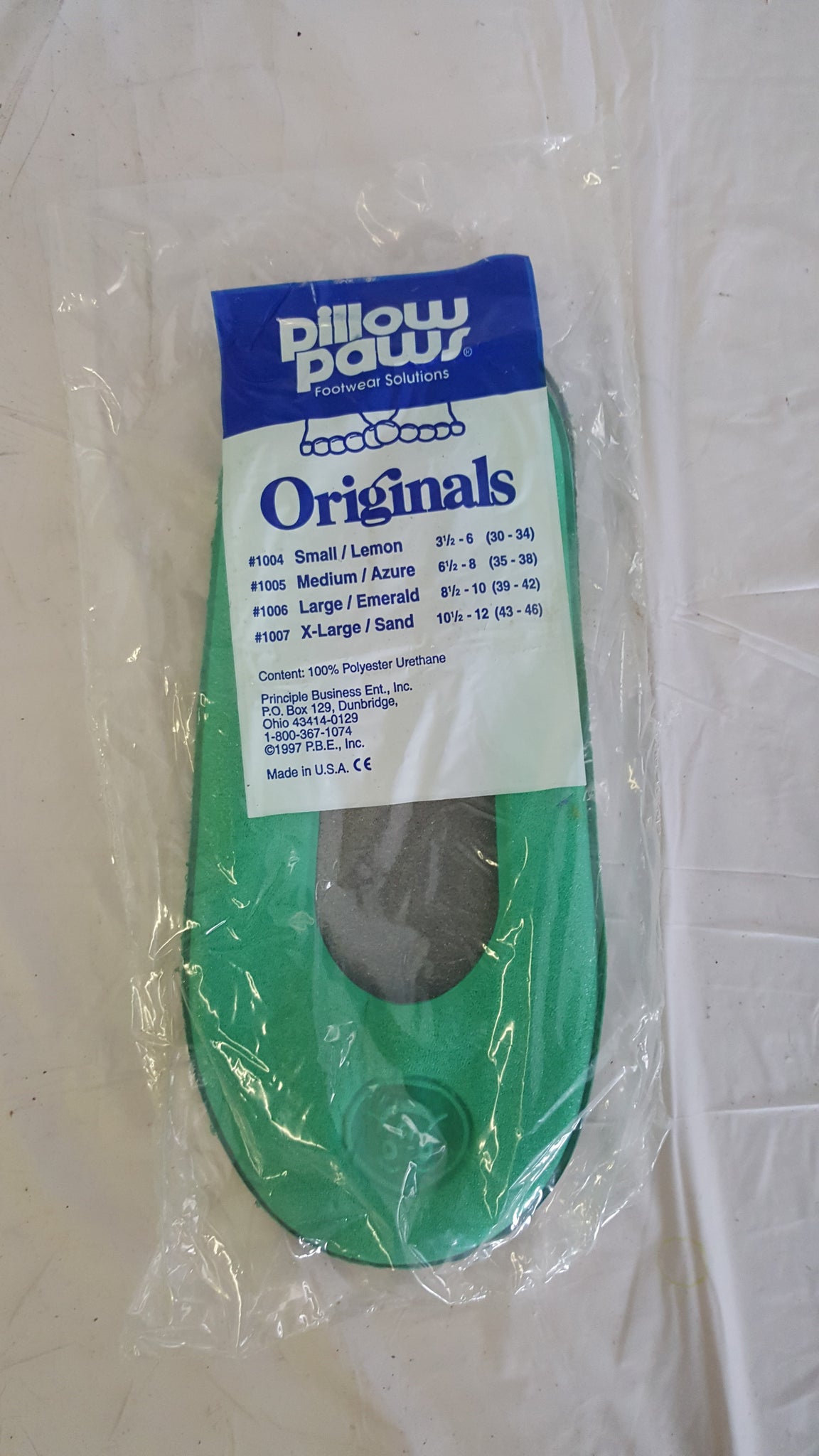 5007-P Pillow Paws Original Slipper, Foam X-Large 72PR/CA  Mera Medical  Supplies - Based in Toronto, Ontario, Canada