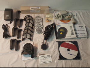 DRAGER Voice Amplifier parts Lot for Mask - Hardware & Software - O Rings Screws Springs