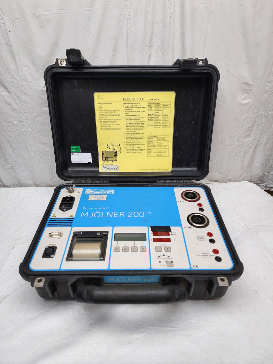 Programma MJÖLNER 200 Microhmmeter