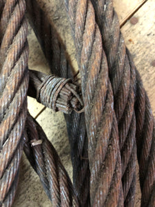 Unbranded 7/8" Steel Cable - 100+ Feet - Winch / Rigging - Good Condition - Used