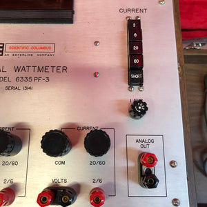 ESTERLINE Scientific Columbus Digital Wattmeter - 6335 PF-3 - Great Condition!