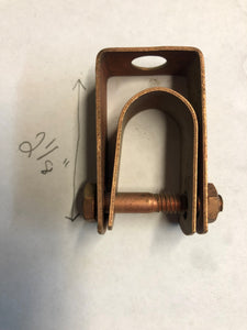 Light Duty Adjustable Clevis Hanger - Copper Plated - 3/4" - New Old Stock!