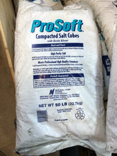 Load image into Gallery viewer, ProSoft Water Compacted Salt Cubes - Water Softener w/ Resin Kleen - 50 lbs. Bag