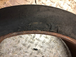 MAINTIRE 21x6x15 - Forklift Solid Pressed On Tire - Fair to Good Condition