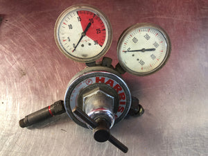 HARRIS 92-15 Dual Pressure Gauge Regulator - Used - Good Condition