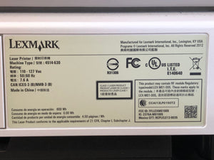 LEXMARK MS510dn Monochrome Laser Printer - Network - WiFi - Dual Side Printing