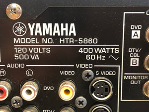 YAMAHA Natural Sound AV Receiver - HTR-5860 - Good Condition - Used