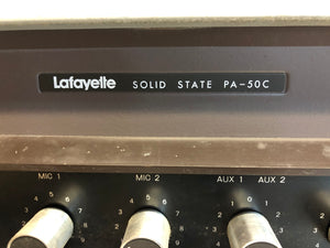 Vintage LAFAYETTE Solid State Radio PA-50C - Good Condition - Used - 2 Styles