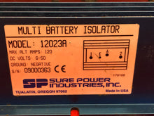 Load image into Gallery viewer, SURE POWER Multi Battery Isolator - 12023A - 120 Amps - 6-50 DC Volts - Used