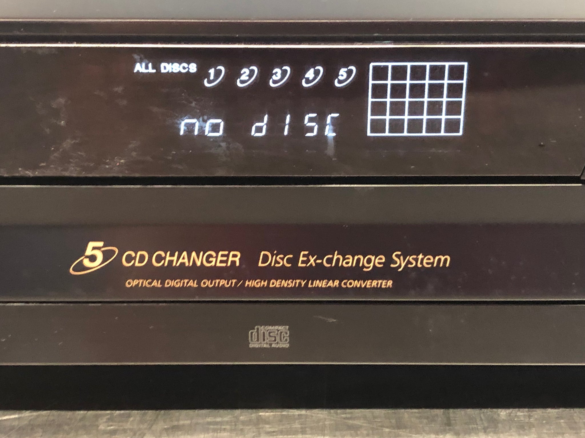 SONY CD Ex-Changer System CDP-CE375 - 5-Disc Carousel - Powers On - Used