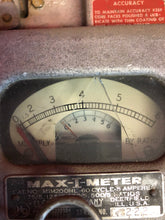 Load image into Gallery viewer, Vintage HD Electric Co. MAX-I-METER - Model: MIM200HL - 60 Cycle 5 Amps w/ Case