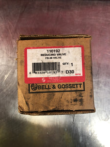 BELL & GOSSETT Reducing Valve 110192 - FB-38 Valve - New / Old Stock