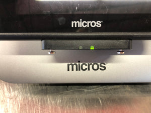MICROS mStation Point of Sale Station w/ Stand - Power Cords Included - Used
