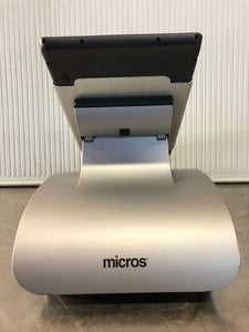 MICROS mStation Point of Sale Station w/ Stand - Power Cords Included - Used