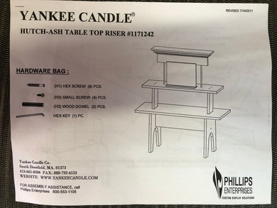 Yankee Candle Ash Table Top Riser #1171242 - New/Open Box - Excellent Condiiton!