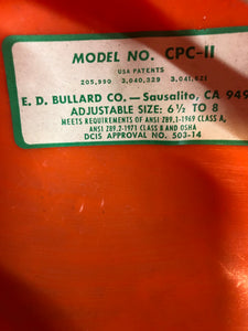 Vintage BULLARD Hard Boiled HARD HAT - CPC-II - 1982 - Nice Condition!