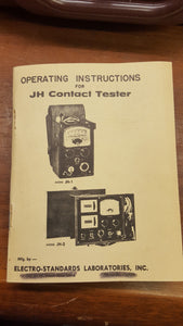 Vintage JH Contact Tester by ELECTRO-STANDARDS LABORATORIES, INC JH-2